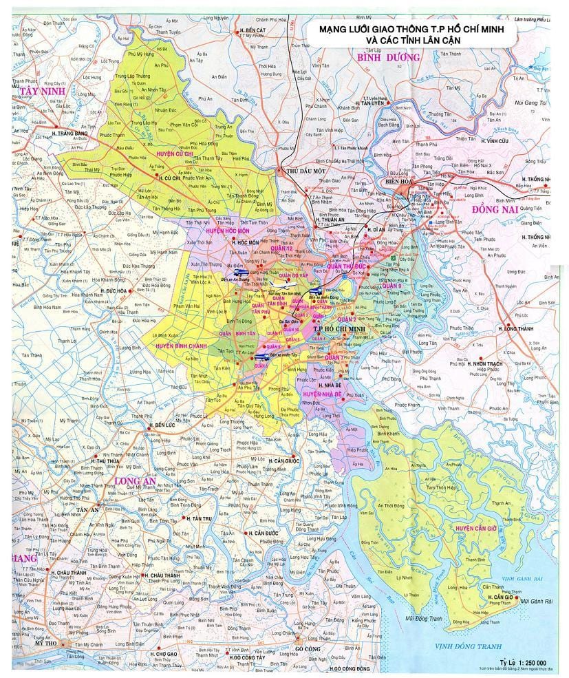 Карта ТП Хо Ши Мина